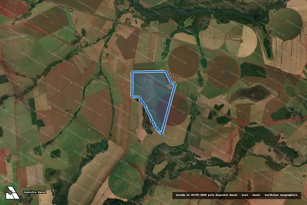 Imagem de satélite de Fazenda Girassol A - Girassol A ? Desmembrada em Maurilândia - GO