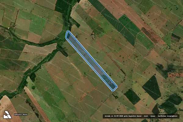 Imagem de satélite de FAZENDA LOANDA - 2 - Parcela 1 em Loanda - PR
