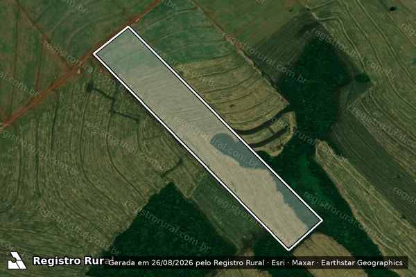 Imagem de satélite de Lote rural n° 29-A da Gleba Franklin - Parcela 1 em Iracema do Oeste - PR