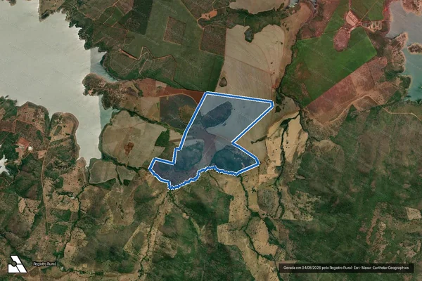 Imagem de satélite de Fazenda Caiçara ou Frade - Parcela 1 em Niquelândia - GO