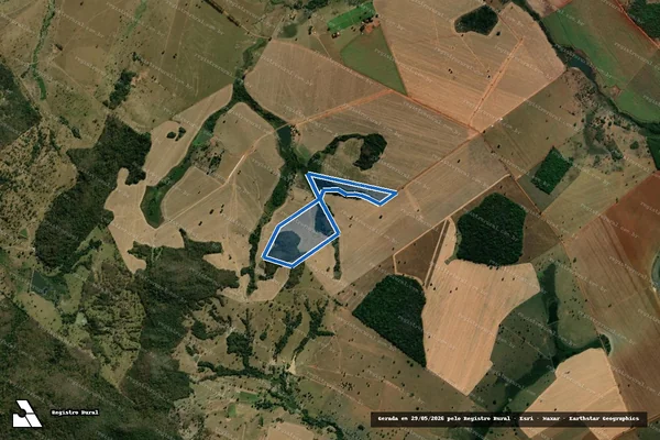 Imagem de satélite de Fazenda Olhos D  Água - Parte 2 em Turvânia - GO
