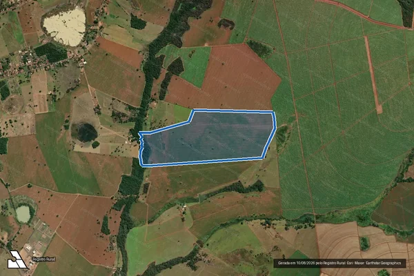 Imagem de satélite de Fazenda Alagoas - Gleba B em Conceição das Alagoas - MG