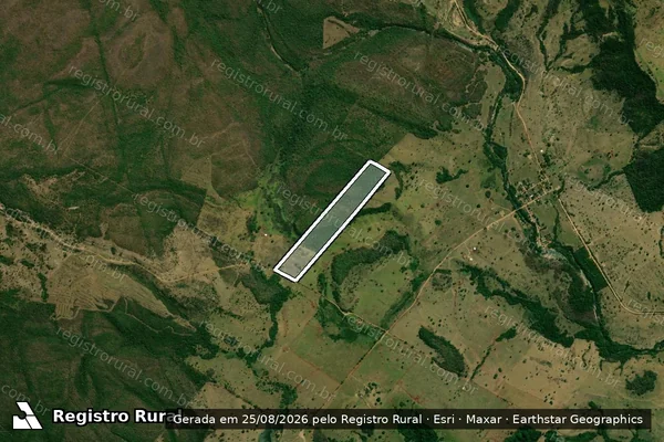 Imagem de satélite de Fazenda Serra Verde - Parcela 1 em Rio Branco - MT