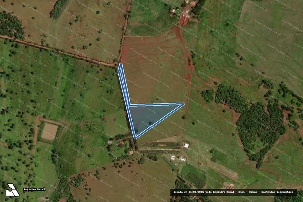 Imagem de satélite de Fazenda Recanto de Ouro ? Gleba A - A1 em Terenos - MS