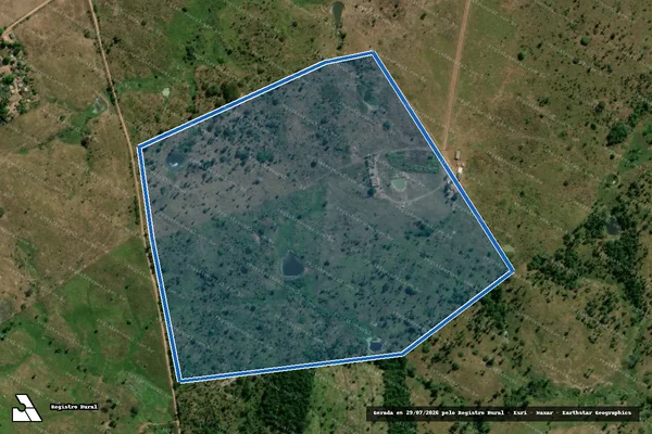 Imagem de satélite de P A  INDEPENDENCIA - LOTE 05 - FAZENDA JANDAIA - PARTE 2 em São Geraldo do Araguaia - PA