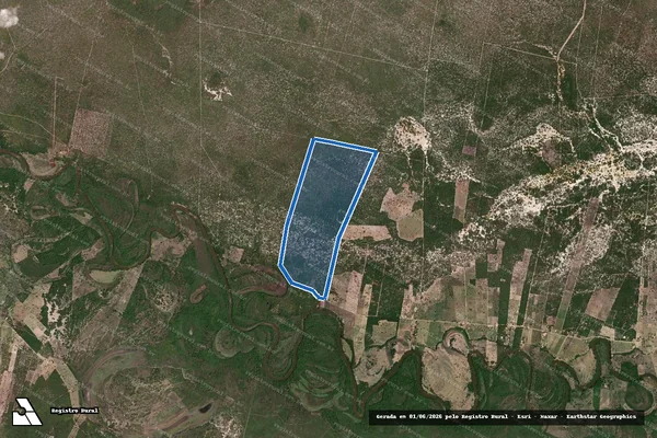 Imagem de satélite de FAZENDA BARRO ALTO - Parte 1 em Carinhanha - BA
