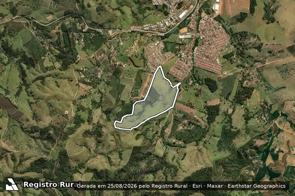 Imagem de satélite de Sítio Limoeiro - Parcela 1 em Jacutinga - MG