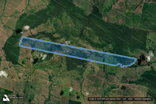 Imagem de satélite de FAZENDA MIRANDÓPOLES - GLEBA JOÃO BENTO / Parte 1