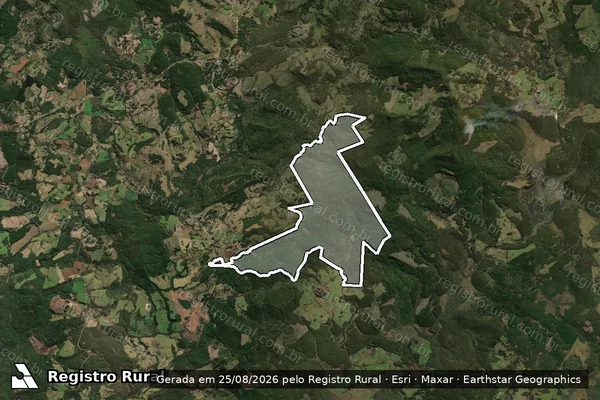 Imagem de satélite de Fazenda Santa Rita - Gleba A em Santa Cecília - SC