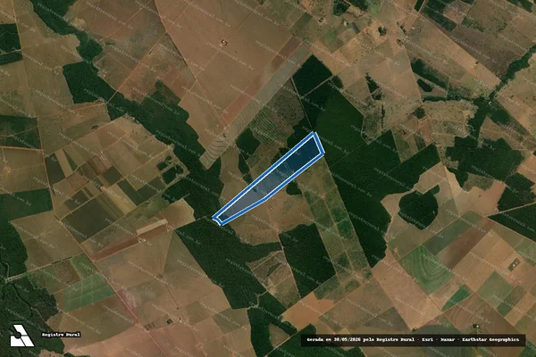 Imagem de satélite de P.A. TIBAGI - LOTE 105 / 001