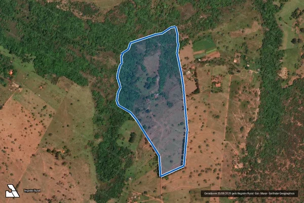 Imagem de satélite de SÍTIO VITÓRIA DA CONQUISTA - - em Monte Alegre de Minas - MG