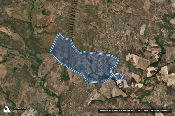 Imagem de satélite de Projeto de Assentamento Santa Clara em Flores de Goiás - GO