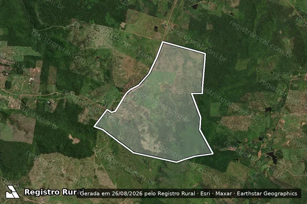 Imagem de satélite de FAZENDA VICENTE III - Gleba 02 em Santo Antônio dos Lopes - MA