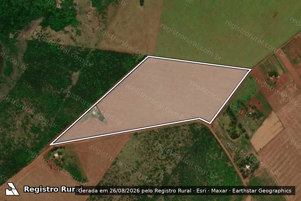 Imagem de satélite de P.A. VALINHOS - LOTE 73 em Sidrolândia - MS
