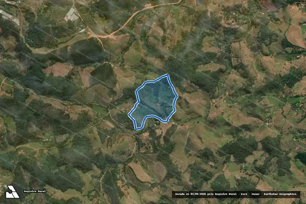 Imagem de satélite de FAZENDA DOS QUEIROZ - Parte 1 em Ubá - MG