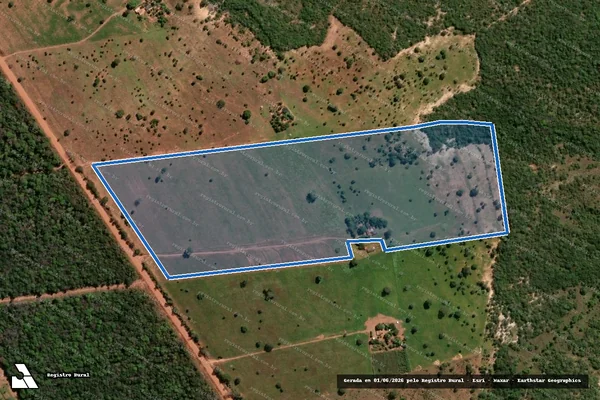 Imagem de satélite de Lote 03 (Gleba A) - Projeto de Assentamento Monte Sinai - Lote 03 (Gleba A) ? P. A. Monte Sinai em Doverlândia - GO