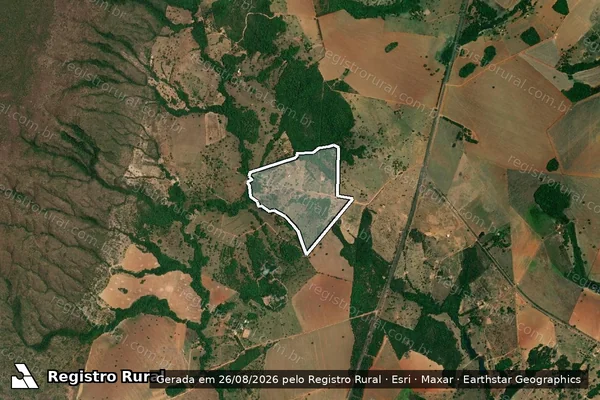 Imagem de satélite de FAZENDA CAPÃO DA SERRA, CACHOEIRINHA E COCAL / Parte 3 em Caldas Novas - GO