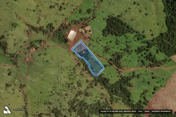Imagem de satélite de FAZENDA INHUMAS E CAPOEIRÃO - Gleba B em Inhumas - GO