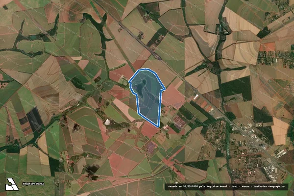 Imagem de satélite de Fazenda Luiza - Gleba A em Araraquara - SP