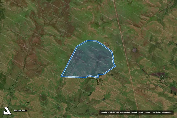 Imagem de satélite de ESTÂNCIA REFÚGIO DO SARANDI - CORONILHA em Sant'Ana do Livramento - RS