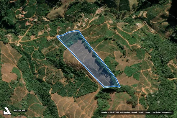 Imagem de satélite de CÓRREGO DA PEDRA DOURADA - PARCELA 01 em Luisburgo - MG