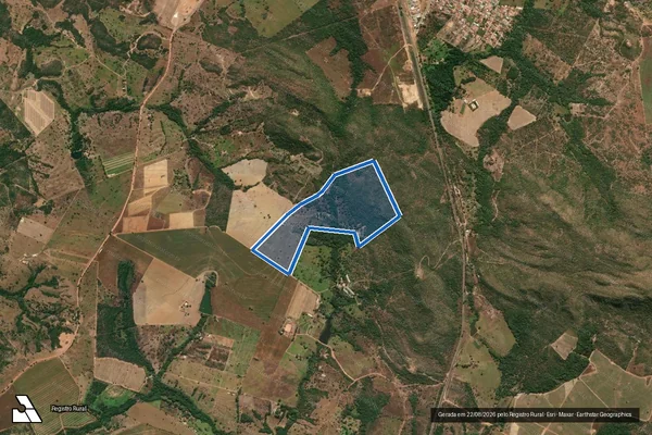 Imagem de satélite de FAZENDA SANTANA, MACHOMBOMBO OU PASSA-TRÊS - Parcela 1 em Uruaçu - GO