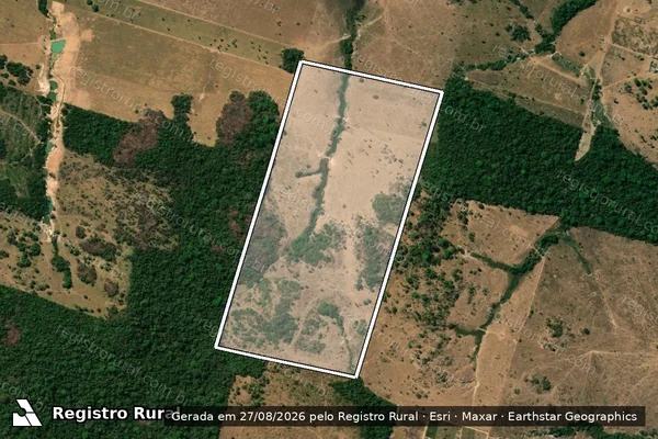 Imagem de satélite de FAZENDA PARANA - LOTE RURAL N°266 - Parcela 1 em Alta Floresta - MT