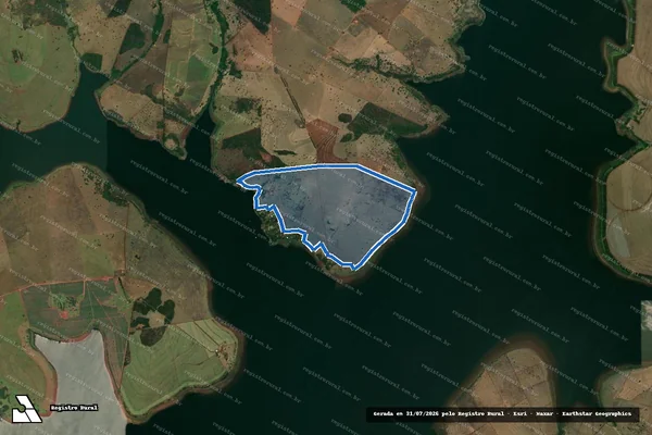 Imagem de satélite de Fazenda Rancho Alegre - Parte 1 em Paranaiguara - GO