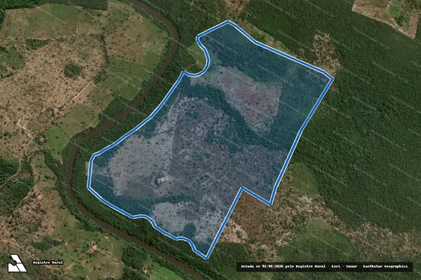 Imagem de satélite de FAZENDA BOA ESPERANÇA - Gleba 01 em Goiatins - TO