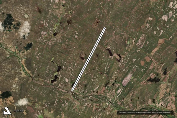 Imagem de satélite de FAZENDA FLORESTA - GLEBA_25 em Quixeramobim - CE