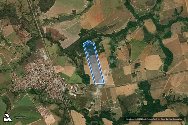 Imagem de satélite de FAZENDA FORMIGA OU CORVO - Gleba 03 em Rianápolis - GO