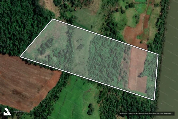 Imagem de satélite de Lote Rural N. 56 - GLEBA A em Palmitos - SC