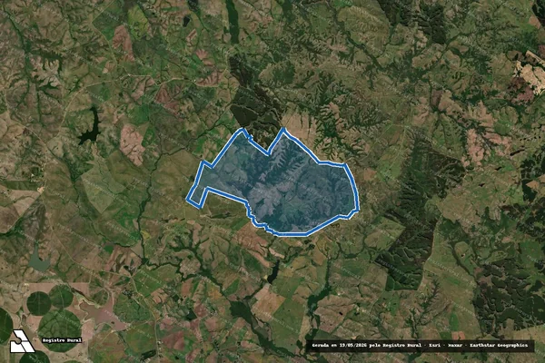 Imagem de satélite de Fazenda Bom Prazer e Talheiras D - Parte 1 em Pedras Altas - RS