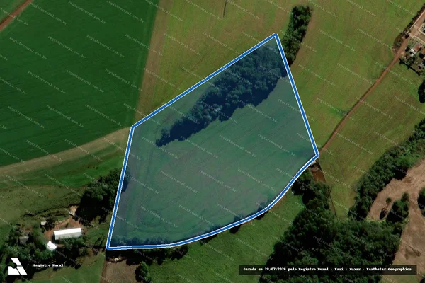 Imagem de satélite de Parte Quinhao 54 Bloco 13 - Única em Porto Barreiro - PR