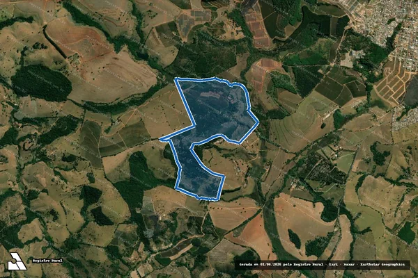 Imagem de satélite de LUGAR OSÓRIO, VISTA ALEGRE E FAZENDA CAMPOS ELÍSIOS - FAZENDA em Campo Belo - MG