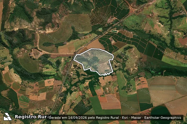 Imagem de satélite de Fazenda Rancho Alegre - PARCELA 01 em Patos de Minas - MG