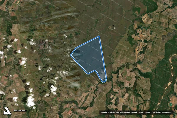 Imagem de satélite de Fazenda Paraiso / Parcela 1 em Água Boa - MT