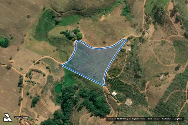 Imagem de satélite de Fazenda Borboleta - PARTE 2 em Carangola - MG