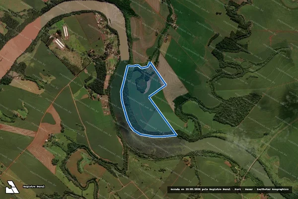 Imagem de satélite de LOTE Nº 69/10-A/69/10-B-1 - Parte 1 em São Pedro do Ivaí - PR
