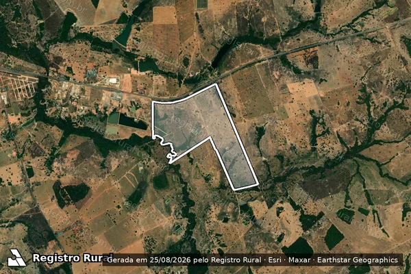 Imagem de satélite de Fazenda São Francisco - Parcela 1 em Jussara - GO