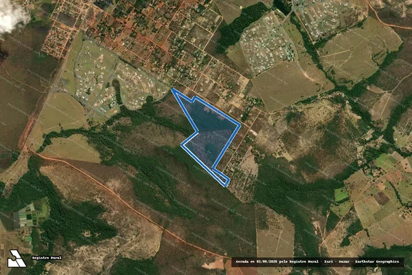 Imagem de satélite de Reserva Particular do Patrimônio Natural - RPPN 01 - Parcela 1 em Cidade Ocidental - GO