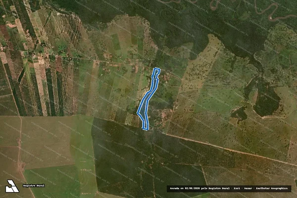 Imagem de satélite de 04.430.480/0001-81 - RESERVATÓRIO COLETIVO em Itiquira - MT