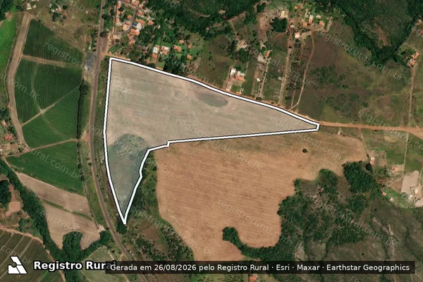 Imagem de satélite de Fazenda Capão do Mel - Parcela 1 em Sacramento - MG