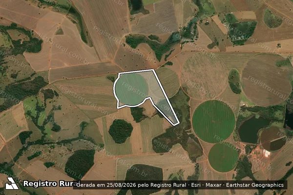 Imagem de satélite de FAZENDA  SÃO DOMINGOS - Parte 1 em Palmeiras de Goiás - GO