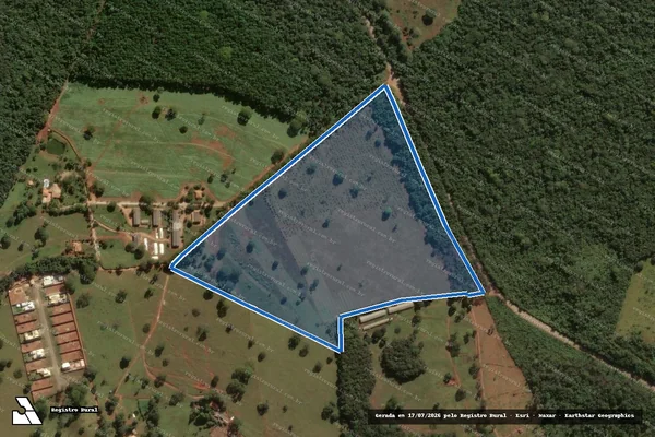 Imagem de satélite de Fazenda Santa Cruz - Parte 1 em Florestal - MG