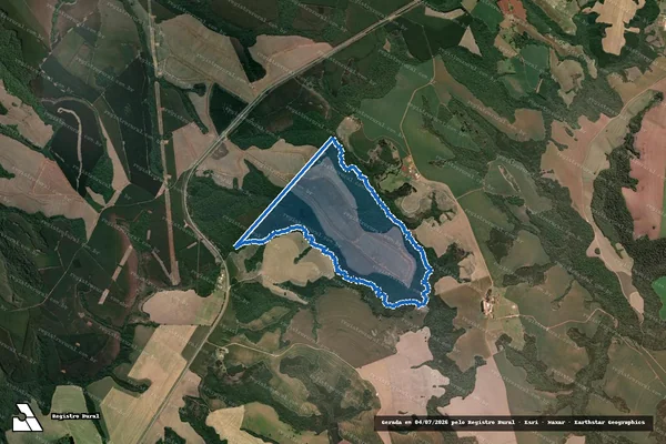 Imagem de satélite de FAZENDA MONTE ALEGRE em Telêmaco Borba - PR