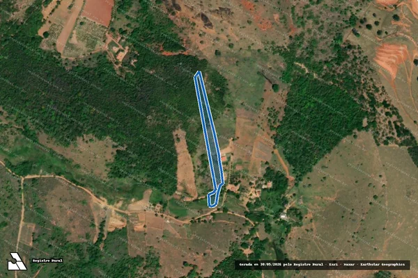 Imagem de satélite de Córrego Cadelo - Parte 1 em Iapu - MG