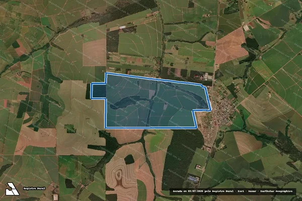 Imagem de satélite de FAZENDA FLORESTA em Prado Ferreira - PR