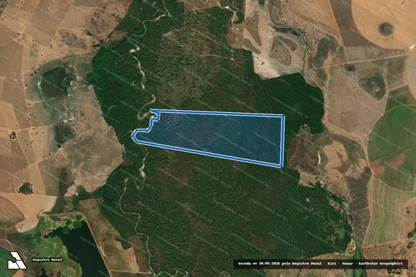 Imagem de satélite de Fazenda Barra do Santo Antônio - 001 em Araguapaz - GO