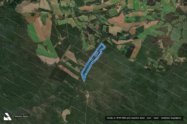 Imagem de satélite de FAZENDA JANGADA – MATRÍCULA 40.890 em Canoinhas - SC